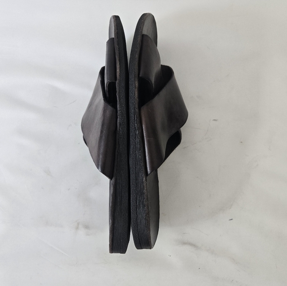 BRADOR  Walk TDM Slide Leather Sandals size 42 or US 9 Made In Italy - Picture 8 of 16